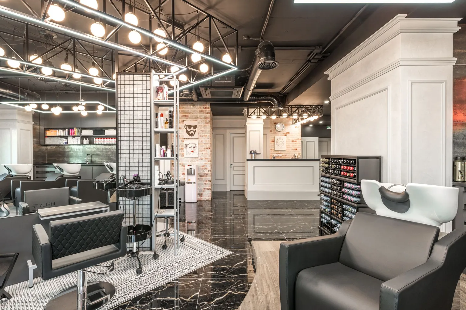 Hair salon interior