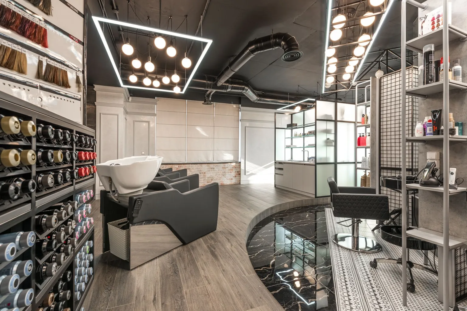 Hair salon interior