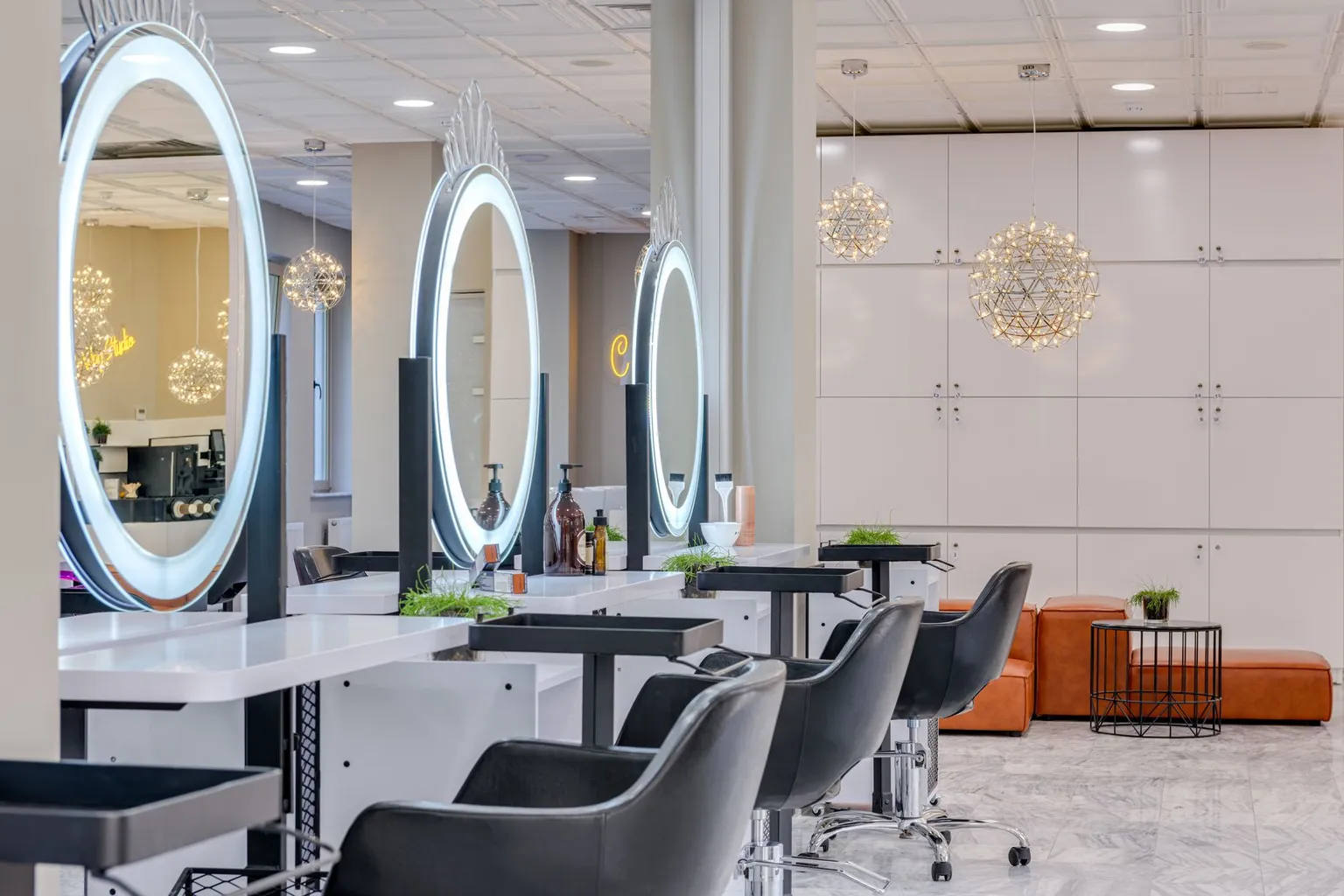 Hair salon interior
