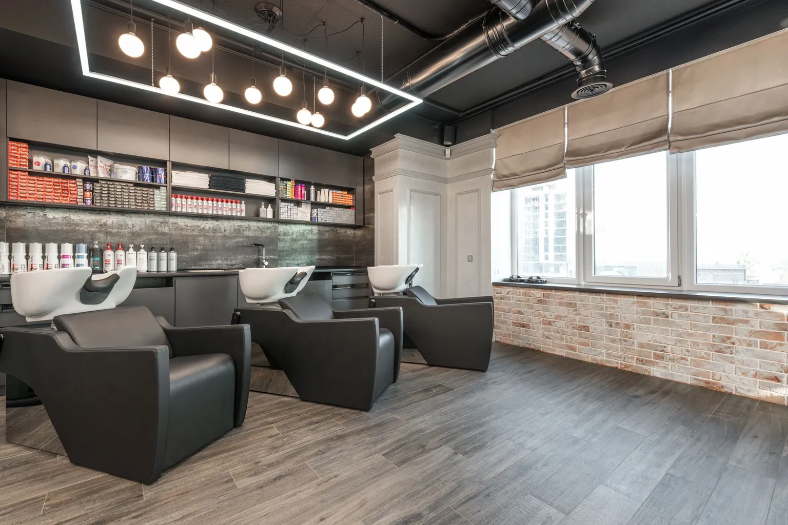 Hair salon interior