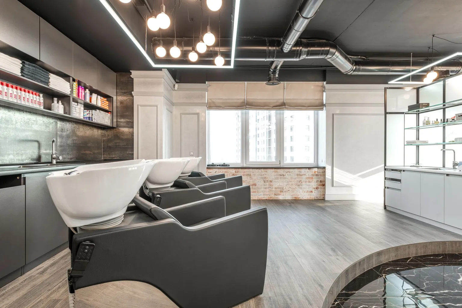 Hair salon interior