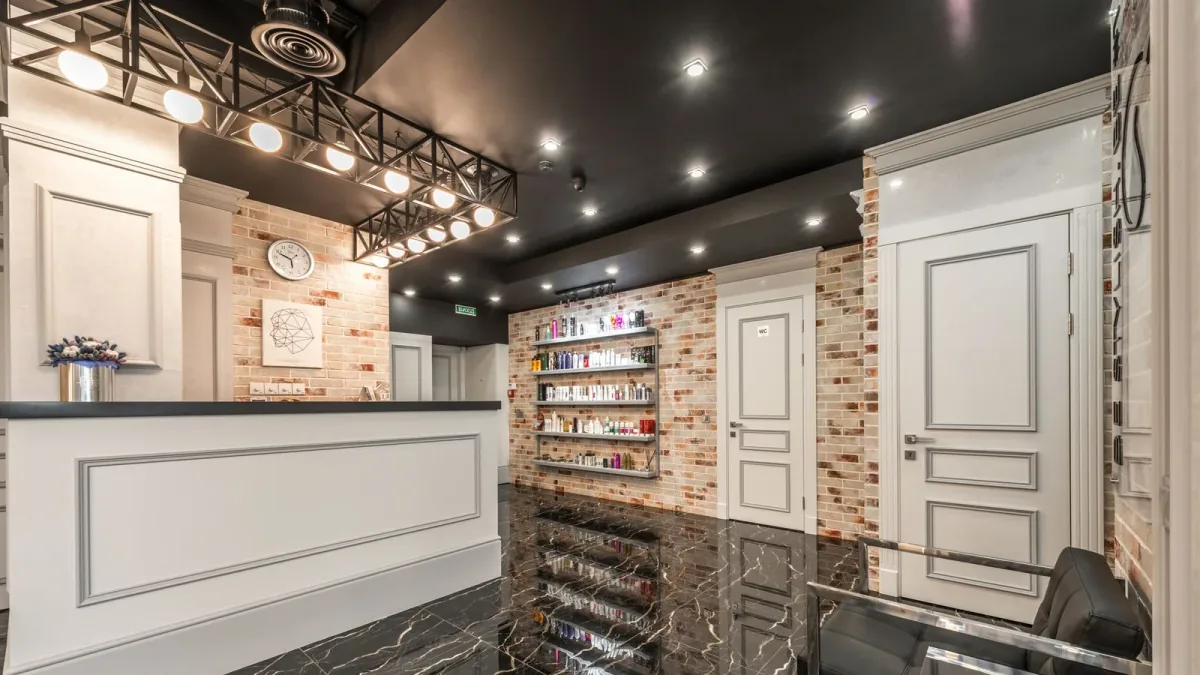 A small private beauty studio