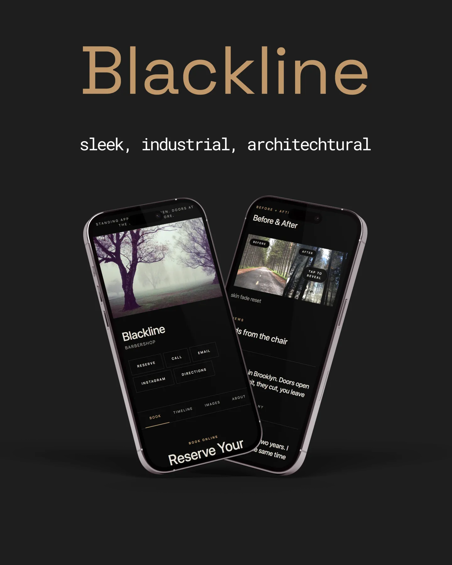 Blackline template cover