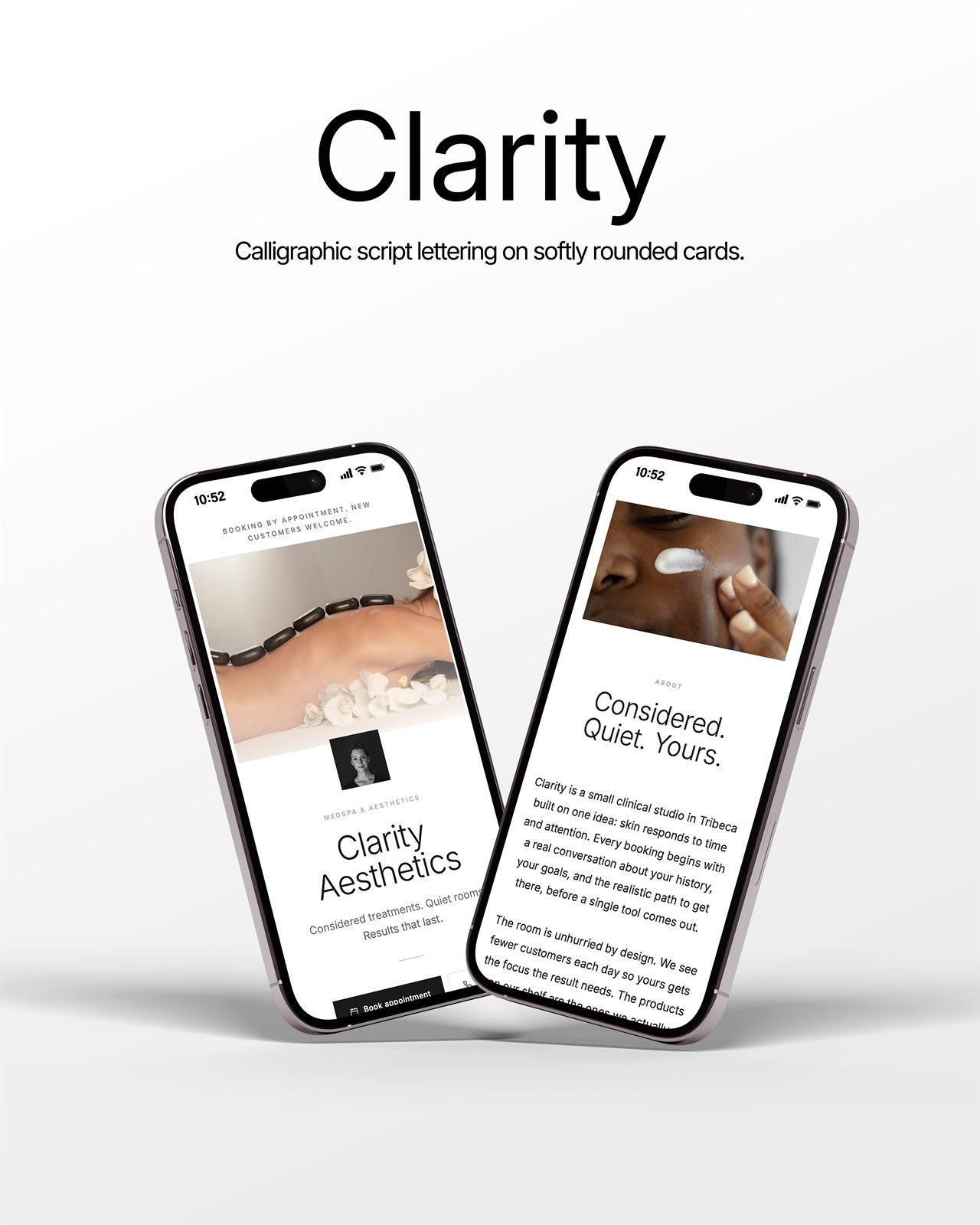 Clarity template preview