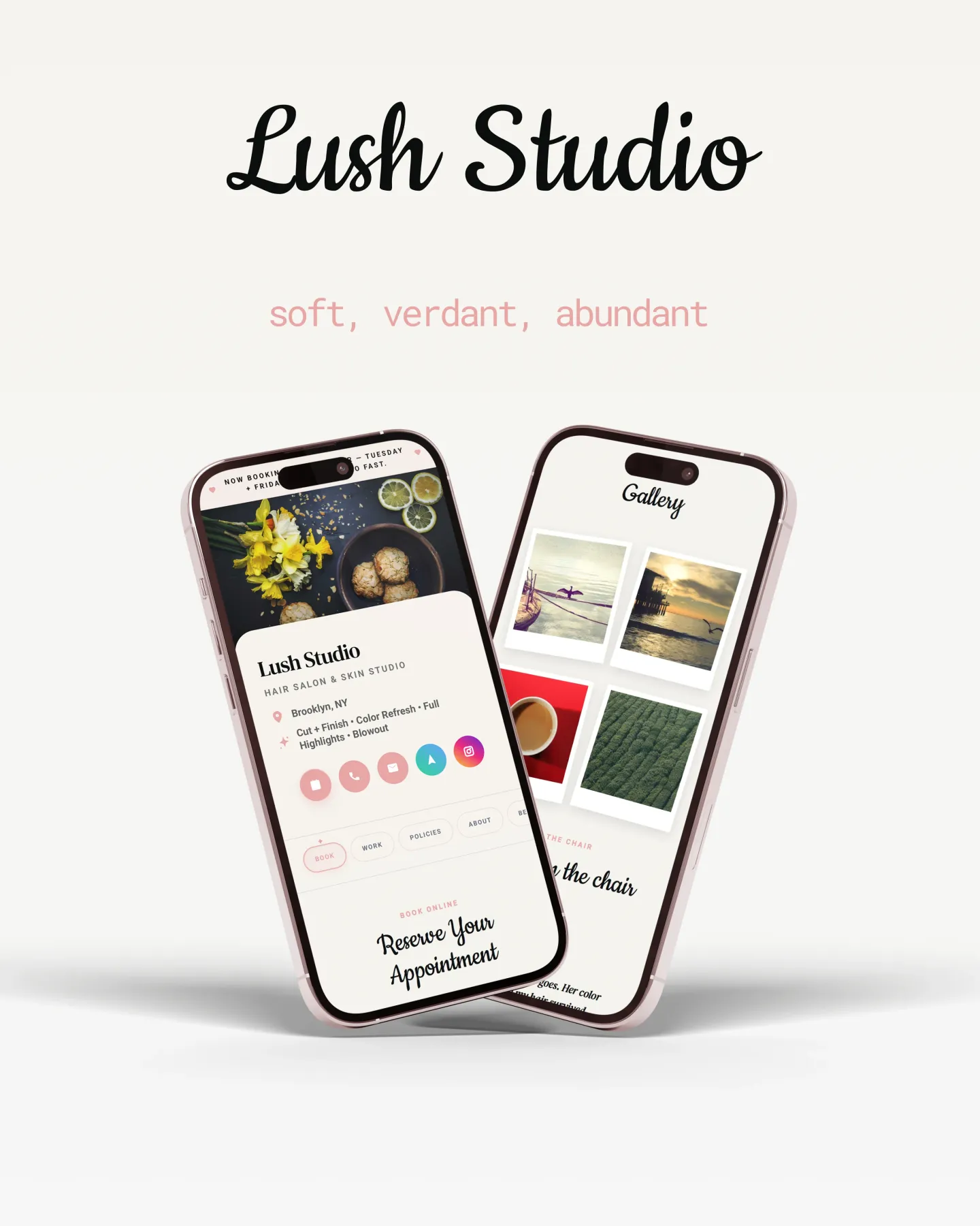 Lush Studio template cover